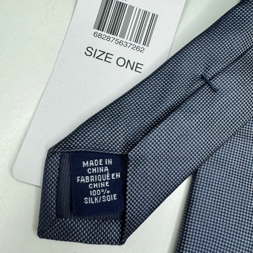 Lord & Taylor NWT boys gray silk tie